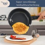 Casa si Gradina - Bucatarie si vesela - Ustensile bucatarie - Seturi ustensile de bucatarie - Set 9 piese oale cu maner detasabil, ceramica antiaderenta Inductie & cuptor, gri - Infinity.ro