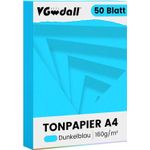 Carti si Birotica - Papetarie - Hartie si topuri - Hartie copiator - Hartie A4 copiator, desen, artizanat, bricolaj 160gr/m2 albastru deschis 50coli/top - Infinity.ro