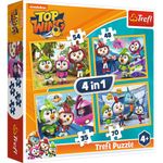 Jucarii, Copii si Bebe - Jucarii si jocuri - Jocuri si puzzle - Puzzle - PUZZLE TREFL 4IN1 ECHIPA TOP WING IN ACTIUNE - Infinity.ro