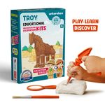 Jucarii, Copii si Bebe - Jucarii si jocuri - Jucarii & jocuri educative - Jocuri si jucarii educative - Arkerobox - Set arheologic educational si puzzle 3D, Grecia Antica, Calul Troian - Infinity.ro