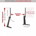 TV, Audio-Video si Foto - Accesorii TV si audio - Suporturi TV - Suport TV de birou, Barkan S40, Fix, 32"-70", VESA 800x400, - Infinity.ro