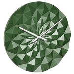 Casa si Gradina - Decoratiuni - Ceasuri - Ceas geometric de precizie, analog, de perete, creat de designer, model DIAMOND, verde metalic, TFA 60.3063.04 - Infinity.ro