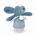 Casa si Gradina - Corpuri si surse de iluminat - Veioze si lampi - Lampi de veghe copii - Veioza muzicala iepuras pufos, 16 cm, albastru - Infinity.ro
