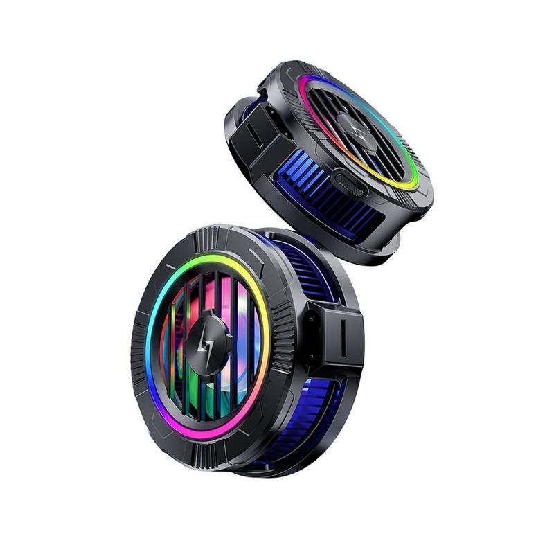 Laptop, Telefoane si Tablete - Telefoane mobile si accesorii - Accesorii Telefoane - Alte accesorii telefoane - Ventilator pentru Telefon, RGB - Techsuit (P66) - Black - Infinity.ro