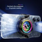 Laptop, Telefoane si Tablete - Telefoane mobile si accesorii - Accesorii Telefoane - Alte accesorii telefoane - Ventilator pentru Telefon, RGB - Techsuit (P66) - Black - Infinity.ro