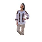 Fashion, accesorii si bijuterii - Femei - Imbracaminte femei - Camasi si bluze femei - Bluza dama 2IU26 alb/crem marimea S - Infinity.ro