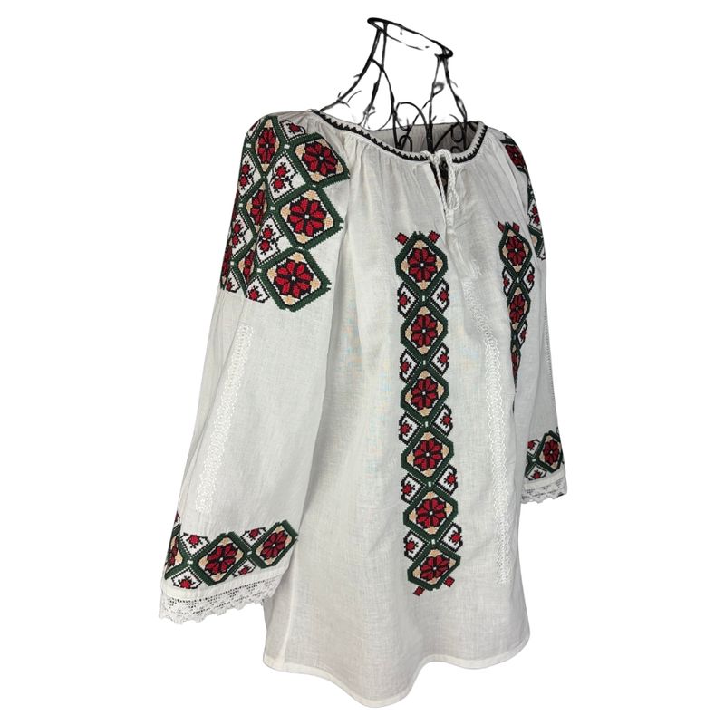Fashion, accesorii si bijuterii - Femei - Imbracaminte femei - Camasi si bluze femei - Bluza dama 2IU26 alb/crem marimea S - Infinity.ro