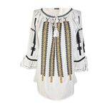 Fashion, accesorii si bijuterii - Femei - Imbracaminte femei - Camasi si bluze femei - Bluza dama 2IU26 alb/crem marimea S - Infinity.ro