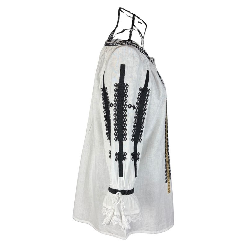Fashion, accesorii si bijuterii - Femei - Imbracaminte femei - Camasi si bluze femei - Bluza dama 2IU26 alb/crem marimea S - Infinity.ro
