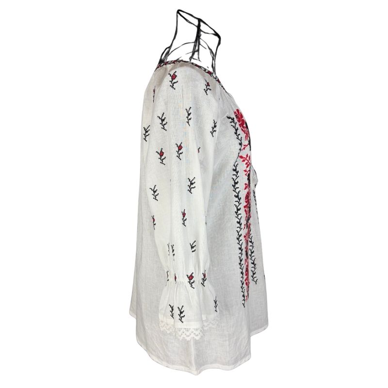 Fashion, accesorii si bijuterii - Femei - Imbracaminte femei - Camasi si bluze femei - Bluza dama IU26 alb optic marimea S - Infinity.ro
