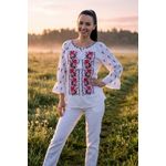 Fashion, accesorii si bijuterii - Femei - Imbracaminte femei - Camasi si bluze femei - Bluza dama IU26 alb optic marimea S - Infinity.ro