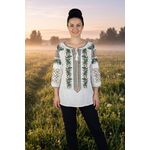 Fashion, accesorii si bijuterii - Femei - Imbracaminte femei - Camasi si bluze femei - Bluza dama IU26 alb/maro marimea S - Infinity.ro