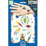 Ingrijire personala si Cosmetice - Ingrijire personala - Ingrijire corp - Tatuaje temporare - Tatuaje fluorescente Spatiu, Djeco - Infinity.ro