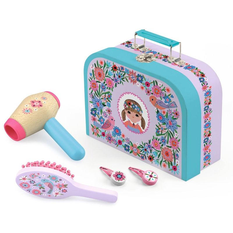 Jucarii, Copii si Bebe - Jucarii si jocuri - Jucarii de rol - Frumusete, bijuterii si accesorii fetite - Joc de rol Trusa de coafura, Djeco - Infinity.ro