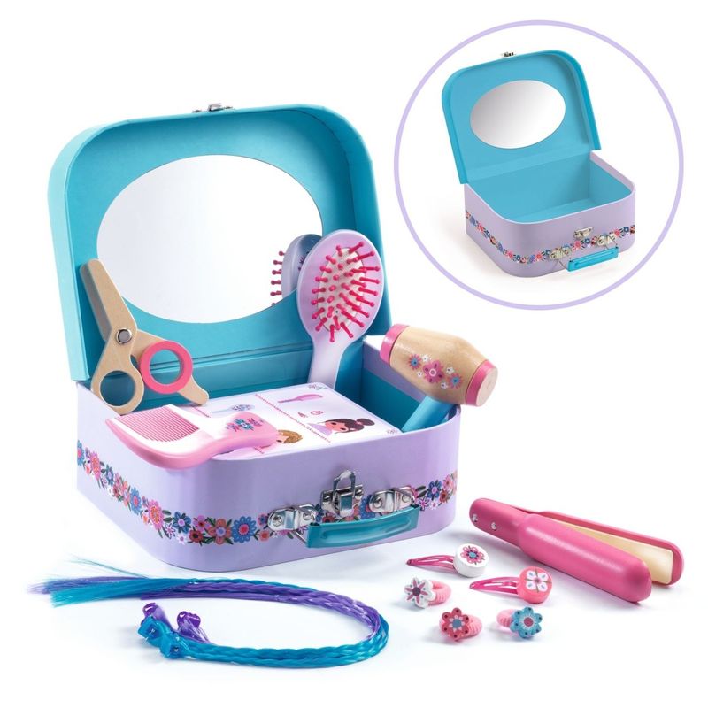 Jucarii, Copii si Bebe - Jucarii si jocuri - Jucarii de rol - Frumusete, bijuterii si accesorii fetite - Joc de rol Trusa de coafura, Djeco - Infinity.ro