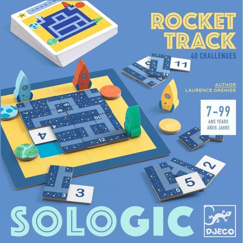 Jucarii, Copii si Bebe - Jucarii si jocuri - Jucarii & jocuri educative - Jocuri de memorie si inteligenta - Joc logic cu rachete si planete, Djeco - Infinity.ro