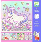 Jucarii, Copii si Bebe - Jucarii si jocuri - Jucarii & jocuri educative - Seturi pictura si desen - Sabloane O lume magica, Djeco - Infinity.ro
