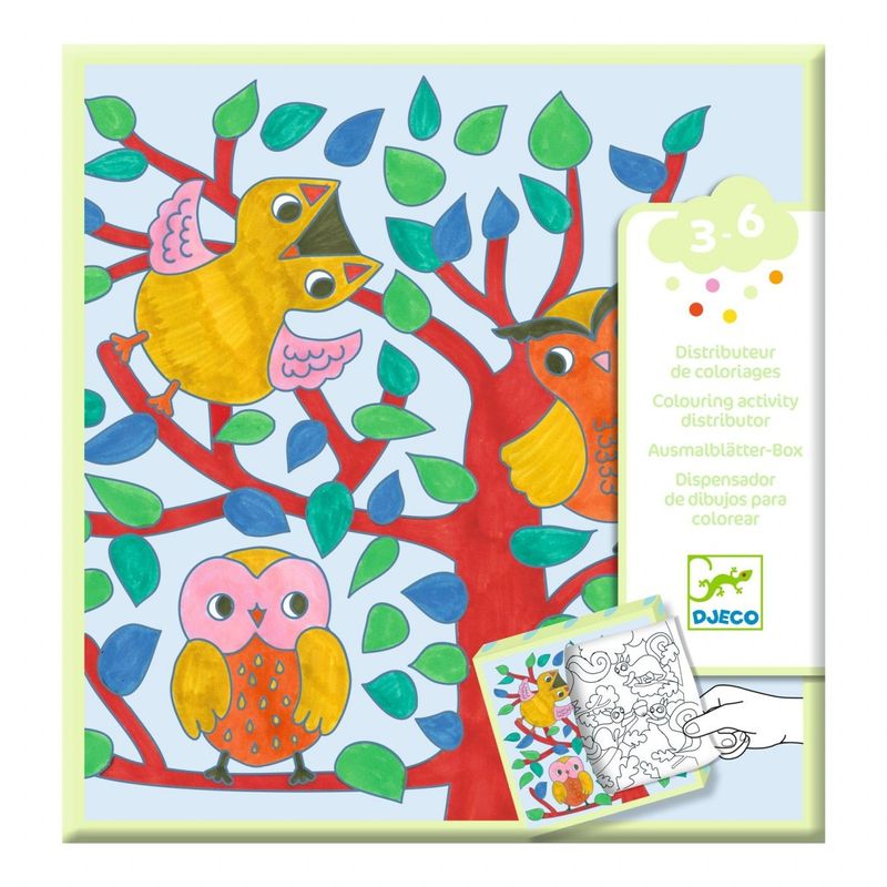 Jucarii, Copii si Bebe - Jucarii si jocuri - Jucarii & jocuri educative - Seturi pictura si desen - Jocuri si planse de colorat Padure, Djeco - Infinity.ro
