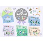 Casa si Gradina - Decoratiuni - Decoratiuni petrecere - Accesorii pentru petrecere - Set de invitatii Parada animalelor, Djeco - Infinity.ro