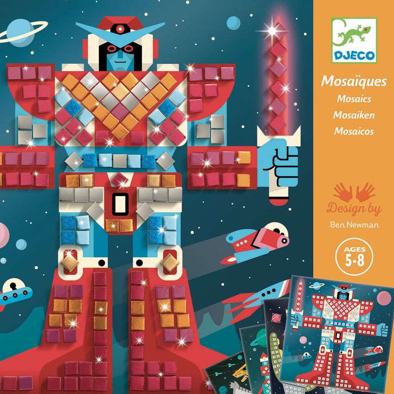 Jucarii, Copii si Bebe - Jucarii si jocuri - Jucarii & jocuri educative - Seturi de artizanat - Joc creativ mozaic In spatiu, Djeco - Infinity.ro