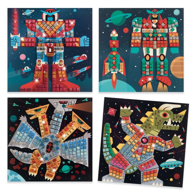 Jucarii, Copii si Bebe - Jucarii si jocuri - Jucarii & jocuri educative - Seturi de artizanat - Joc creativ mozaic In spatiu, Djeco - Infinity.ro