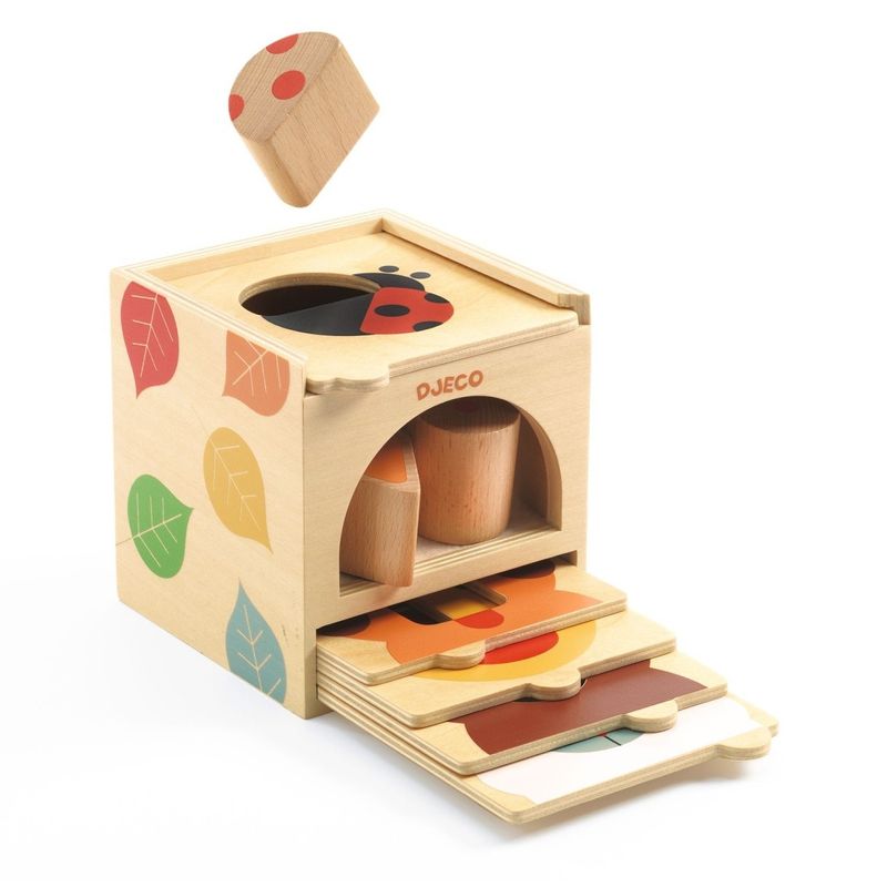 Jucarii, Copii si Bebe - Jucarii si jocuri - Jucarii bebelusi - Jucarii de sortat - Cutie sortatoare Basic Box, Djeco - Infinity.ro