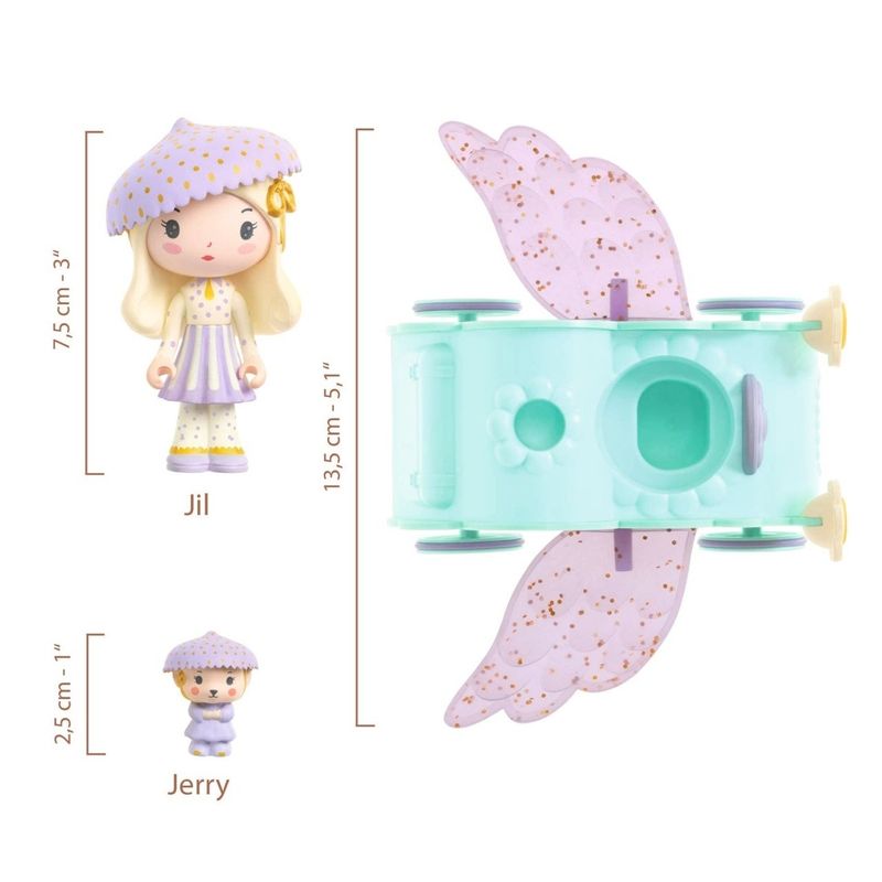 Jucarii, Copii si Bebe - Jucarii si jocuri - Figurine - Figurina Tinyly Jil & Jerry, Djeco - Infinity.ro