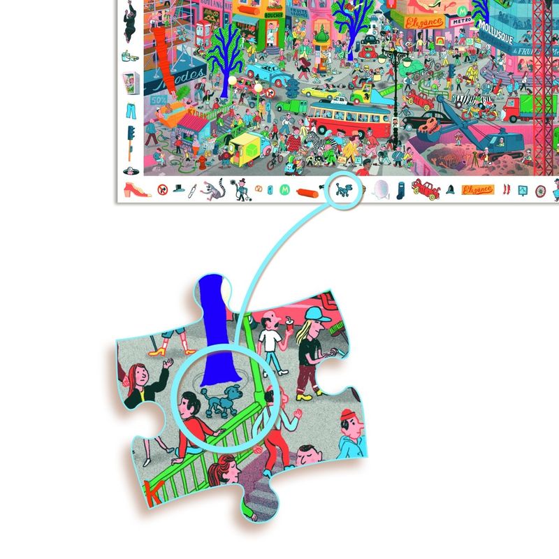 Jucarii, Copii si Bebe - Jucarii si jocuri - Jocuri si puzzle - Puzzle - Puzzle observatie Orasul, Djeco - Infinity.ro