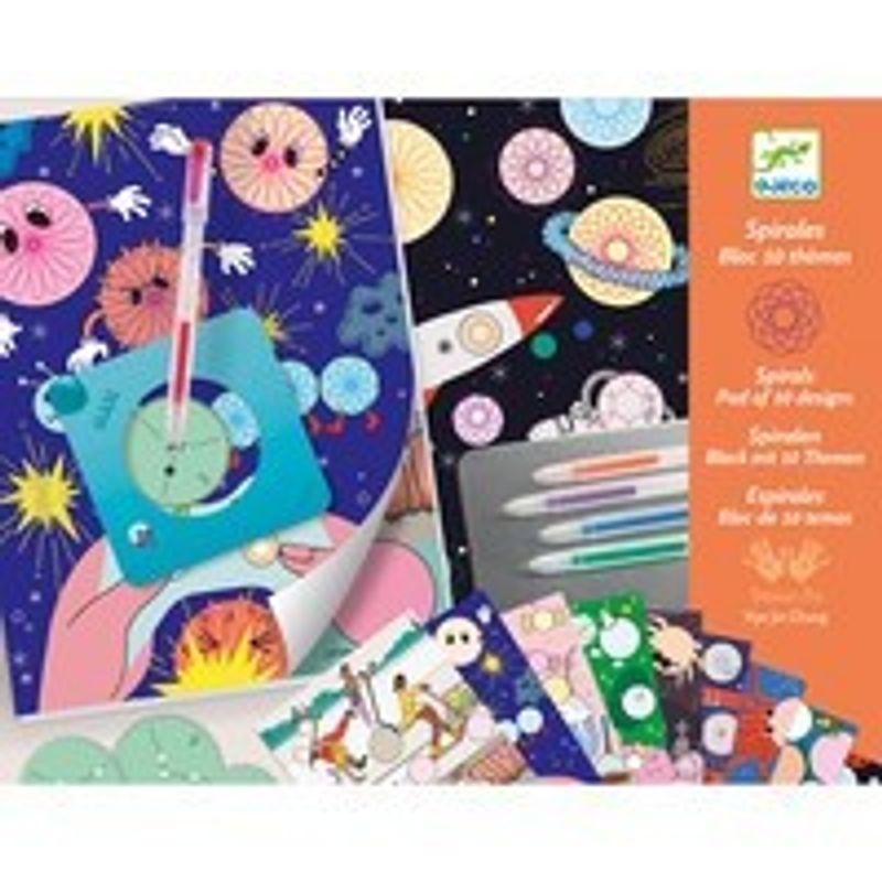 Jucarii, Copii si Bebe - Jucarii si jocuri - Jucarii & jocuri educative - Seturi pictura si desen - Joc creativ de desenat Spirale, Djeco - Infinity.ro