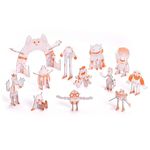 Jucarii, Copii si Bebe - Jucarii si jocuri - Jucarii & jocuri educative - Seturi de artizanat - Kit Creativ Monstri de Colorat si Asamblat, Djeco - Infinity.ro