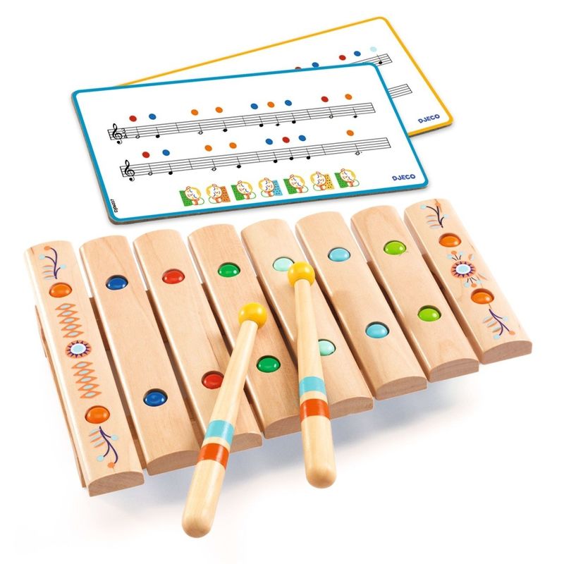 Jucarii, Copii si Bebe - Jucarii si jocuri - Jucarii de rol - Instrumente muzicale de jucarie - Instrument muzical Xilofon din lemn, Djeco - Infinity.ro