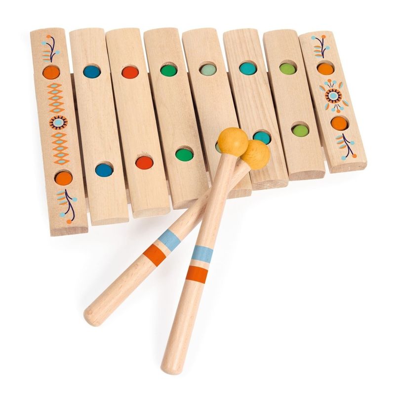 Jucarii, Copii si Bebe - Jucarii si jocuri - Jucarii de rol - Instrumente muzicale de jucarie - Instrument muzical Xilofon din lemn, Djeco - Infinity.ro