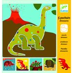 Jucarii, Copii si Bebe - Jucarii si jocuri - Jucarii & jocuri educative - Seturi pictura si desen - Sabloane Dinozauri, Djeco - Infinity.ro