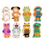 Jucarii, Copii si Bebe - Jucarii si jocuri - Jucarii & jocuri educative - Jucarii interactive - Joc cu magneti Animale costumate, Djeco - Infinity.ro