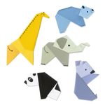 Jucarii, Copii si Bebe - Jucarii si jocuri - Jucarii & jocuri educative - Seturi de artizanat - Joc creativ origami Jungla vesela, Djeco - Infinity.ro