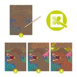 Jucarii, Copii si Bebe - Jucarii si jocuri - Jucarii & jocuri educative - Seturi de artizanat - Joc creativ de razuit Dinozauri, Djeco - Infinity.ro