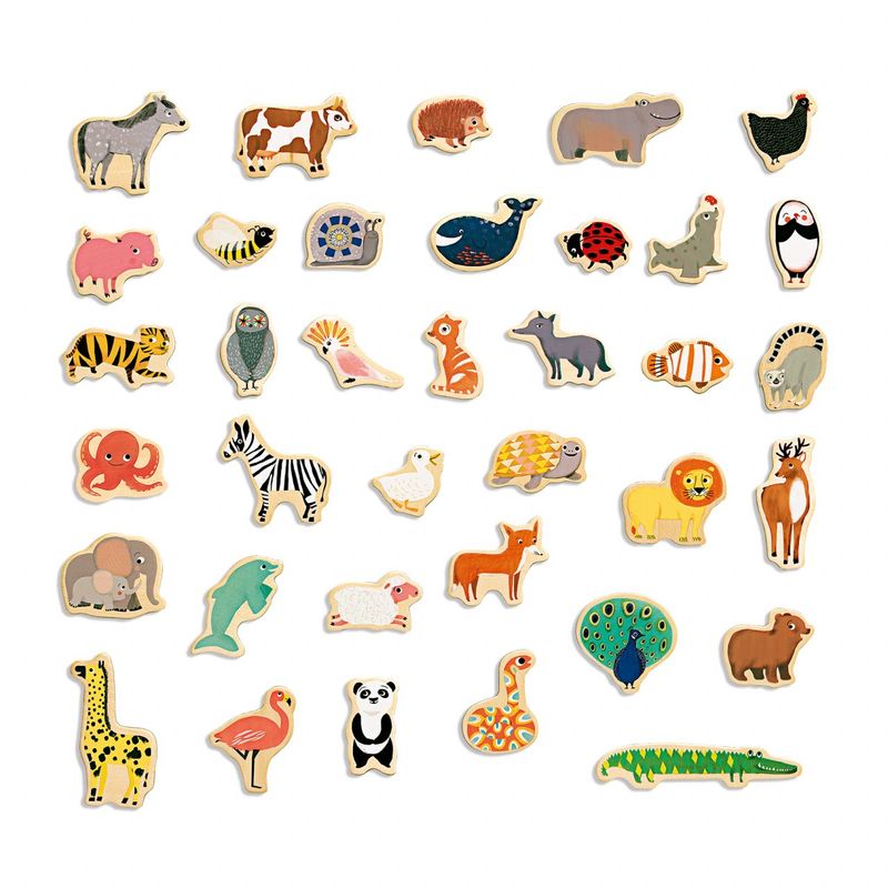 Jucarii, Copii si Bebe - Jucarii si jocuri - Jucarii & jocuri educative - Jocuri si jucarii educative - Joc cu magneti Animale din intreaga lume, Djeco - Infinity.ro