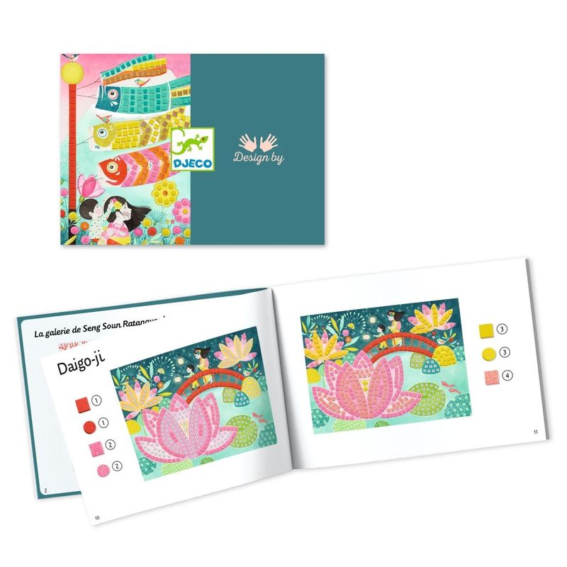 Jucarii, Copii si Bebe - Jucarii si jocuri - Jucarii & jocuri educative - Seturi de artizanat - Joc creativ mozaic Arta japoneza, Djeco - Infinity.ro