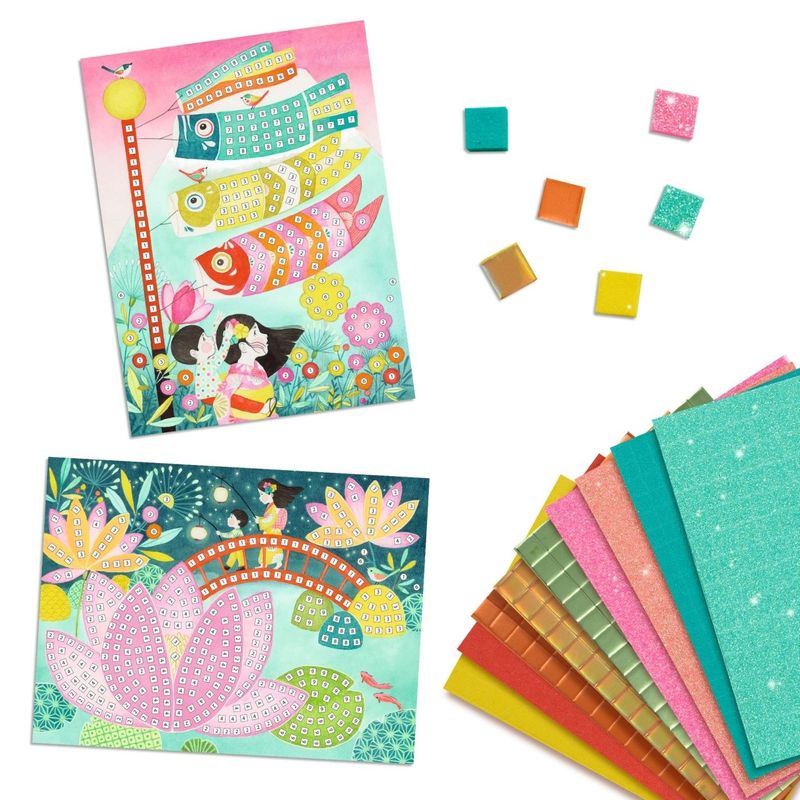 Jucarii, Copii si Bebe - Jucarii si jocuri - Jucarii & jocuri educative - Seturi de artizanat - Joc creativ mozaic Arta japoneza, Djeco - Infinity.ro