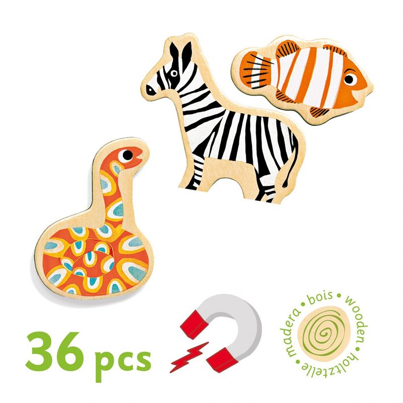 Jucarii, Copii si Bebe - Jucarii si jocuri - Jucarii & jocuri educative - Jocuri si jucarii educative - Joc cu magneti Animale din intreaga lume, Djeco - Infinity.ro