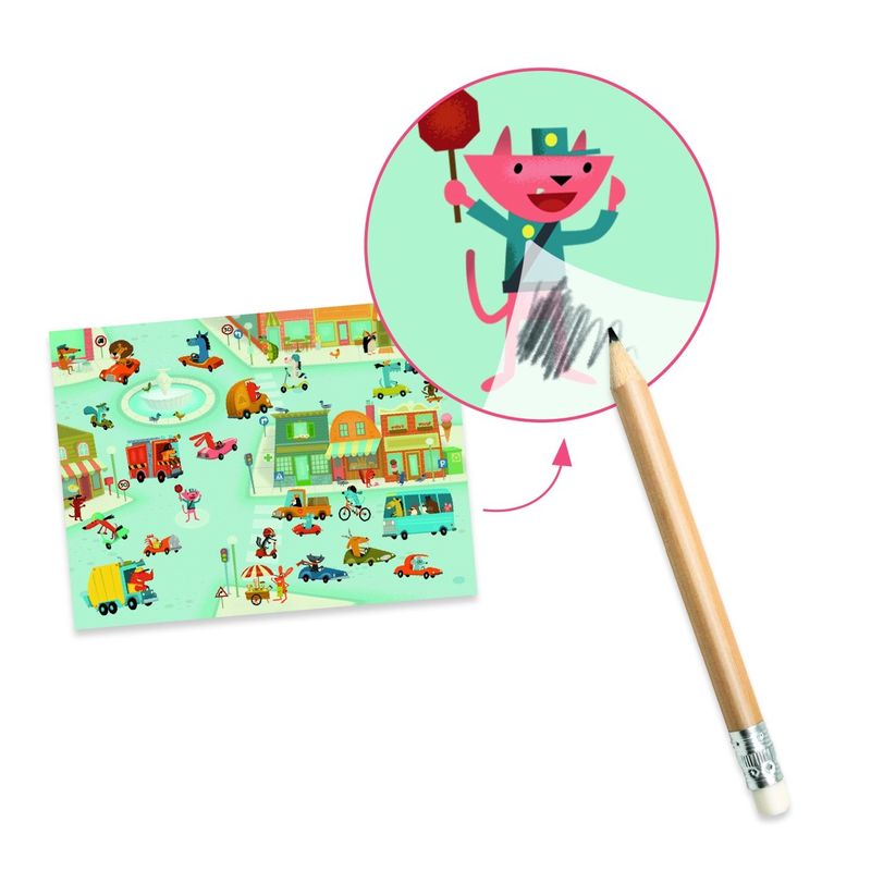 Jucarii, Copii si Bebe - Jucarii si jocuri - Jucarii & jocuri educative - Seturi de artizanat - Joc creativ Transferuri cu vehicule, Djeco - Infinity.ro