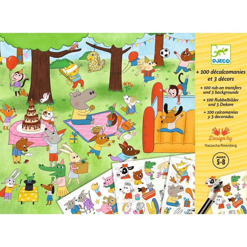 Jucarii, Copii si Bebe - Jucarii si jocuri - Jucarii & jocuri educative - Seturi de artizanat - Joc creativ Transferuri cu tematica petreceri, Djeco - Infinity.ro