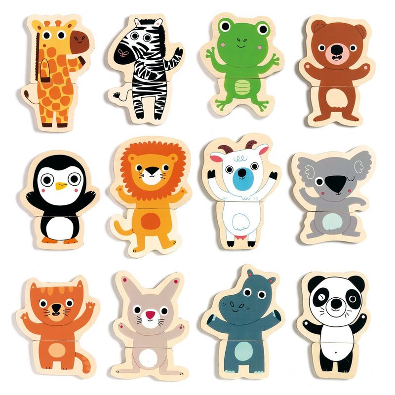Jucarii, Copii si Bebe - Jucarii si jocuri - Jucarii & jocuri educative - Jocuri si jucarii educative - Joc cu magneti Animale prietenoase, Djeco - Infinity.ro