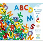 Jucarii, Copii si Bebe - Jucarii si jocuri - Jucarii & jocuri educative - Jocuri si jucarii educative - Joc cu magneti 83 Litere colorate, Djeco - Infinity.ro
