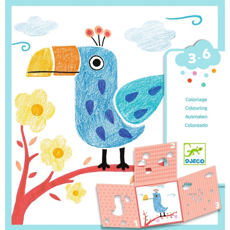 Jucarii, Copii si Bebe - Jucarii si jocuri - Jucarii & jocuri educative - Seturi pictura si desen - Joc de desen cu sablon, Djeco - Infinity.ro