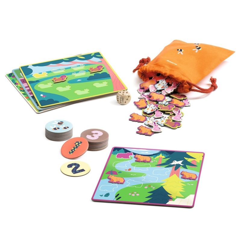 Jucarii, Copii si Bebe - Jucarii si jocuri - Jucarii & jocuri educative - Jocuri si jucarii educative - Joc educativ Eduludo primele cifre, Djeco - Infinity.ro
