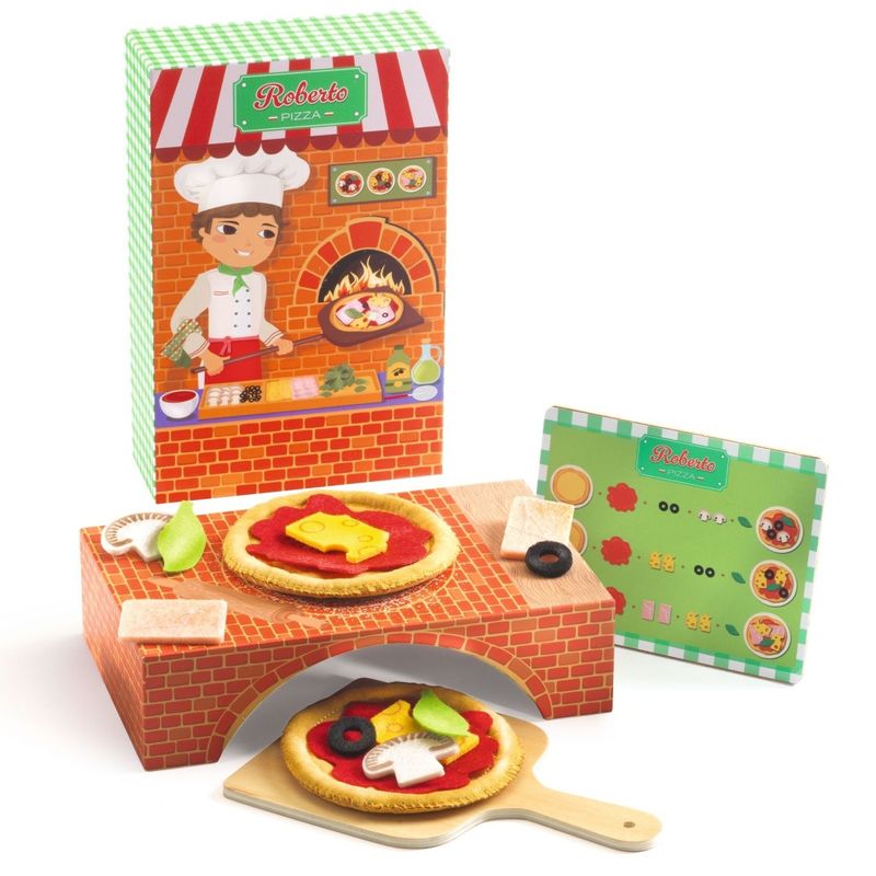 Jucarii, Copii si Bebe - Jucarii si jocuri - Jucarii de rol - Bucatarii copii - Joc de rol Roberto Pizza, Djeco - Infinity.ro