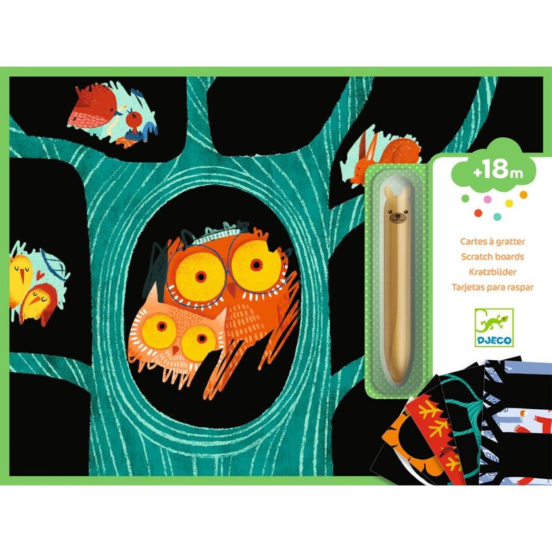 Jucarii, Copii si Bebe - Jucarii si jocuri - Jucarii & jocuri educative - Seturi de artizanat - Joc de razuit Invatam despre animale, Djeco - Infinity.ro