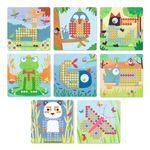 Jucarii, Copii si Bebe - Jucarii si jocuri - Jucarii & jocuri educative - Seturi de artizanat - Joc educativ Mozaic rigolo, Djeco - Infinity.ro