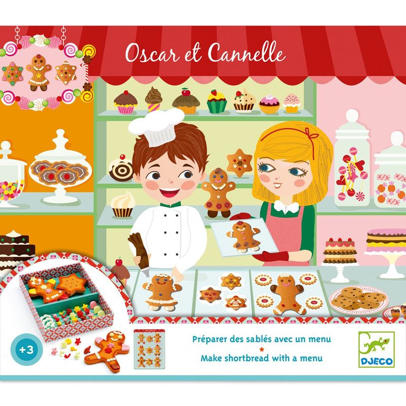 Jucarii, Copii si Bebe - Jucarii si jocuri - Jucarii de rol - Bucatarii copii - Joc de rol Set de patiserie Oscar si Cannelle, Djeco - Infinity.ro